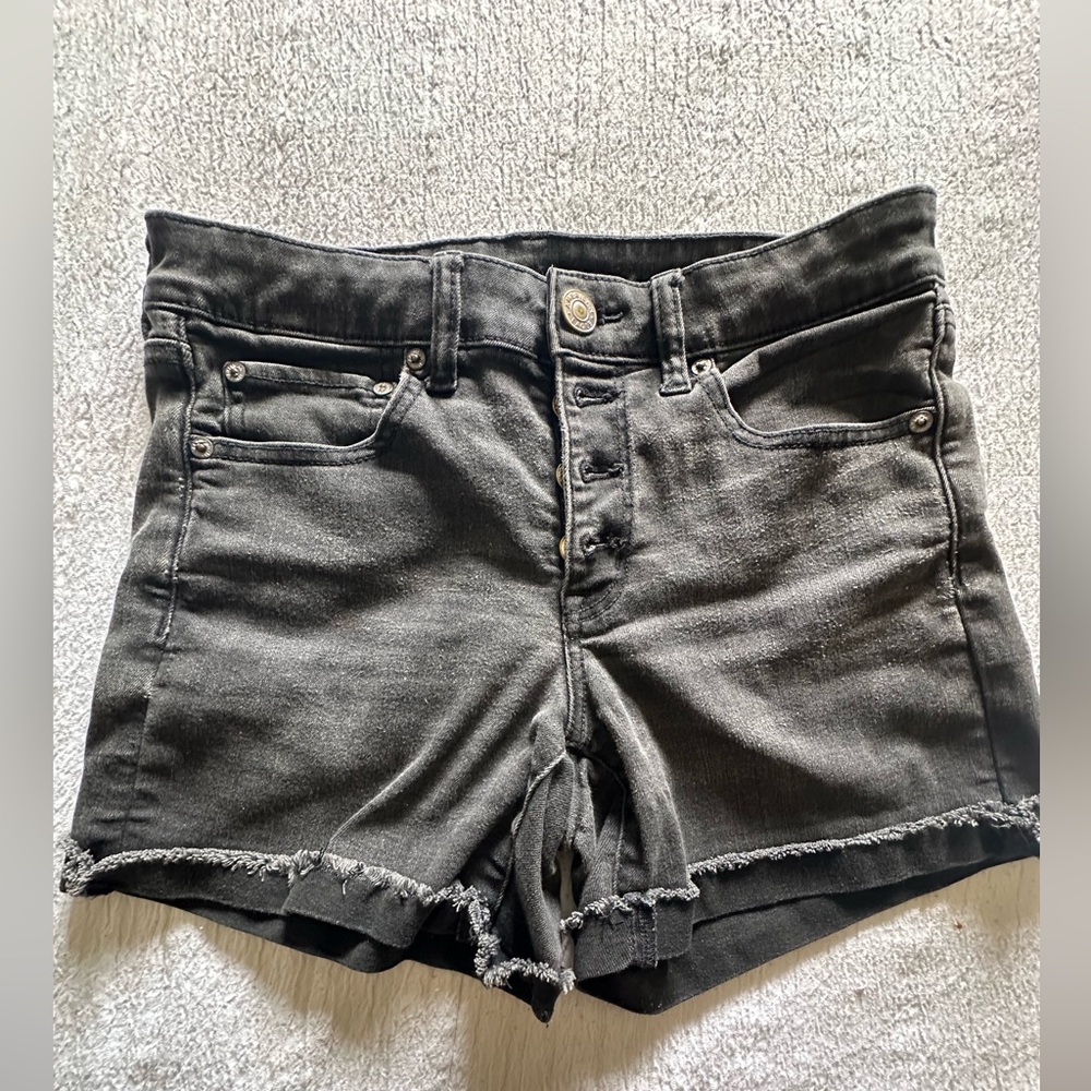 American Eagle Outfitters faded Black Jean Shorts